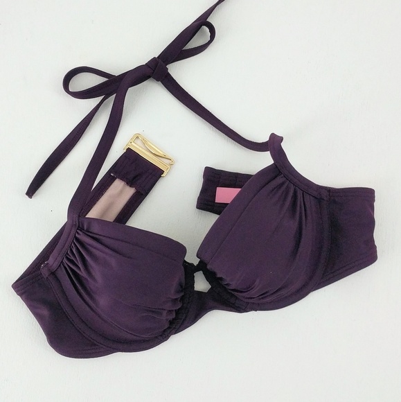 Victoria's Secret purple Bikini 👙 Top sz 32 A - Picture 1 of 8